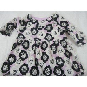 OSHKOSH GENUINE KIDS FLOWER DRESS 2T 2 PIECE lONG sleeves GRAY SHORTS